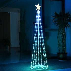 Árvore de Natal em Led 2024 - Kit Completo Estrutura + LEDS + ESTRELA [BIVOLT]