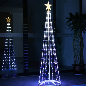 Árvore de Natal em Led 2024 - Kit Completo Estrutura + LEDS + ESTRELA [BIVOLT]